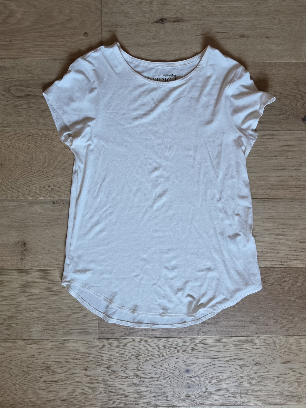 Cupio White Short Sleeve Crewneck Tee